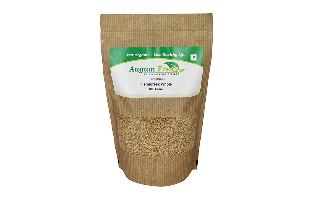 Aagam Fresh Organic Fenugreek Whole    Pack  800 grams